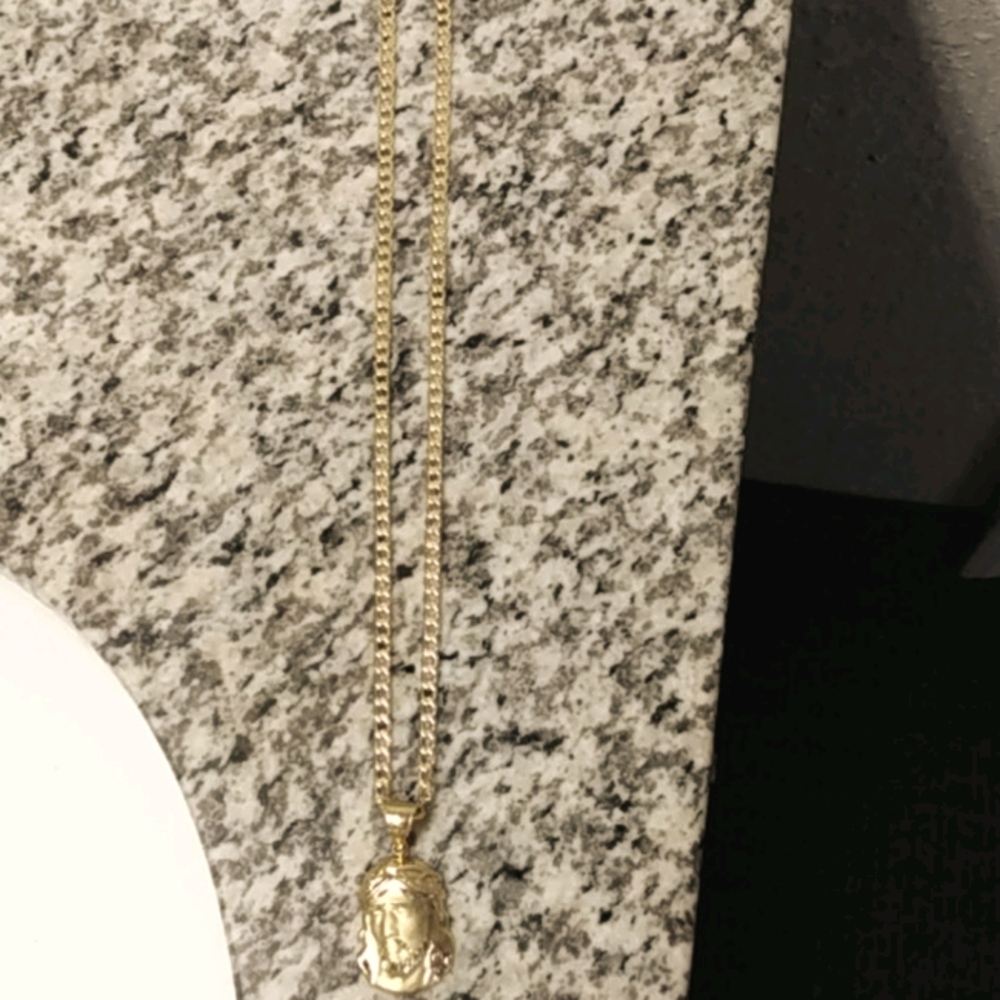 Real Gold Jesus Pendant